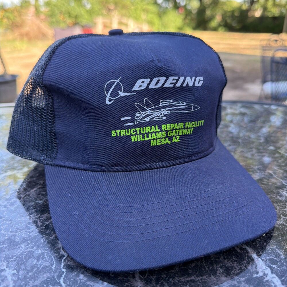 VTG Boeing Hat Snapback Mesh Cap Repair Facility Williams Gateway Mesa Arizona